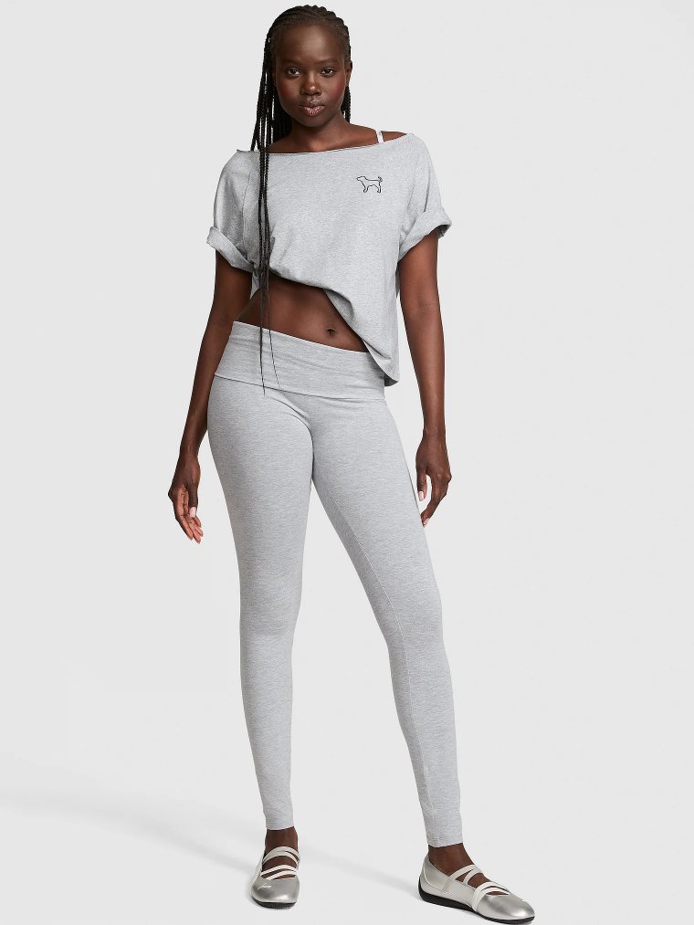 All-Day Cotton™ Леггинсы с отворотным поясом