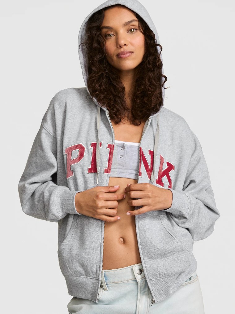 Толстовка с капюшоном на молнии из флиса (Campus Fleece™)