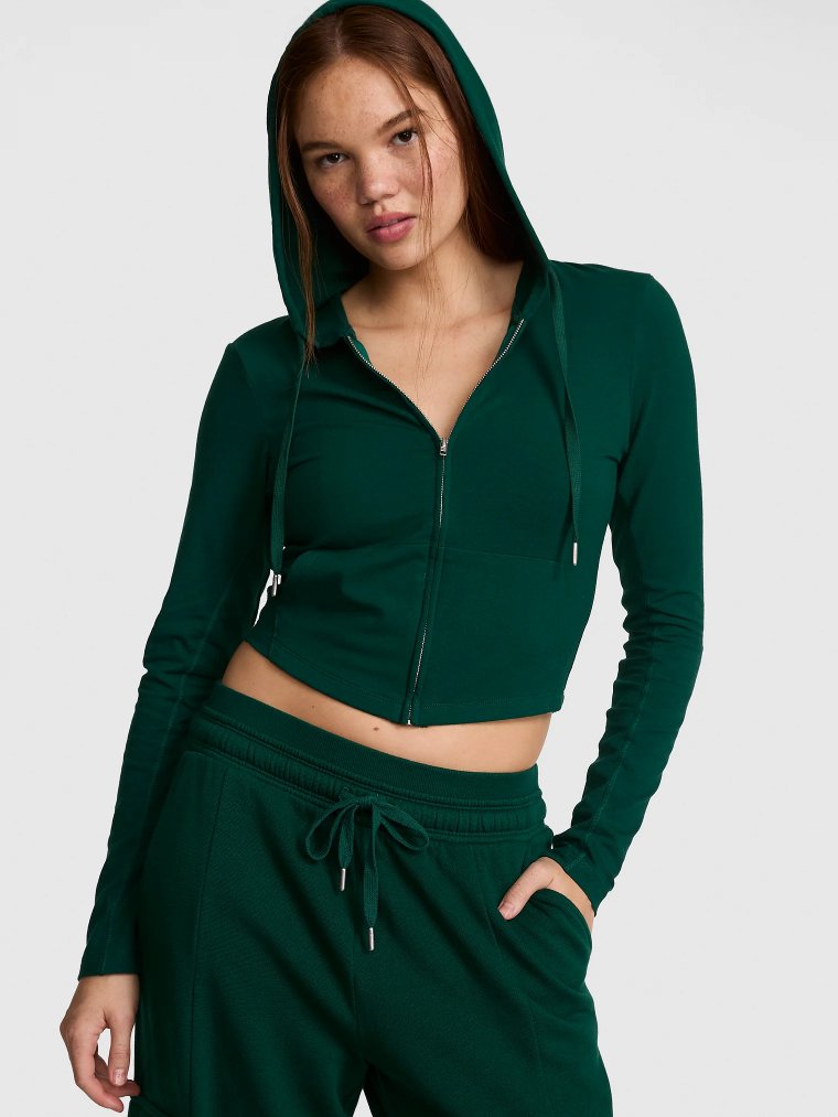 Худи (Hoodie) с застёжкой-молнией на всю длину из ткани All-Day Cotton™