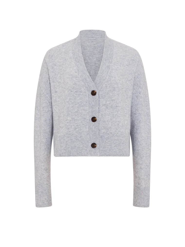 Девочка-комфорт укороченный кардиган (Comfy Girl Cropped V-Neck Cardigan)