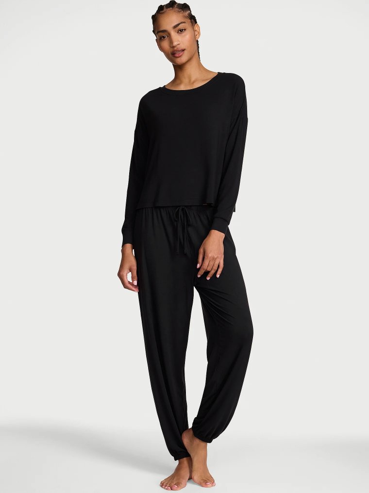 SoSoft Modal™ Пижамный Комплект с Джоггерами (Jogger, спортивные штаны) Длинная