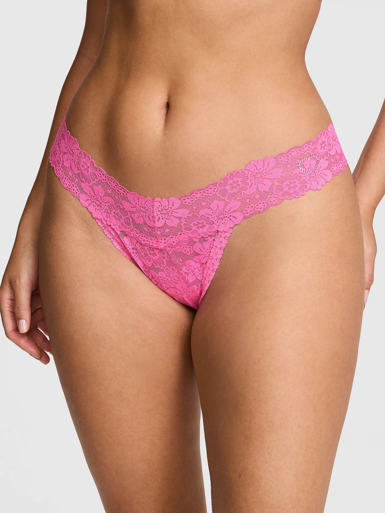 PINK Wink™ Кружевные трусы-стринги