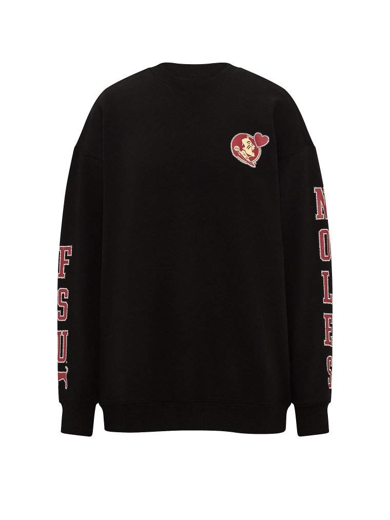 Campus Fleece™ Свитшот (sweatshirt) с блёстками (bling) и круглым воротником (crew)