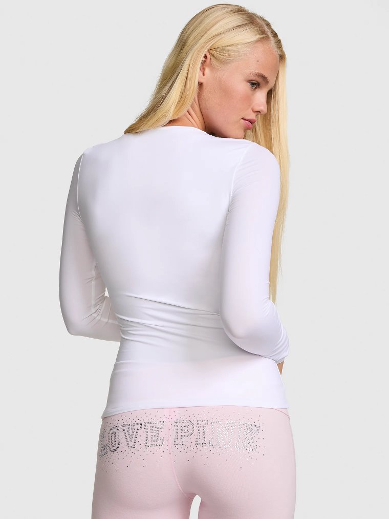 PINK Base Stretch™ Футболка с длинным рукавом (Long-Sleeve Tee)