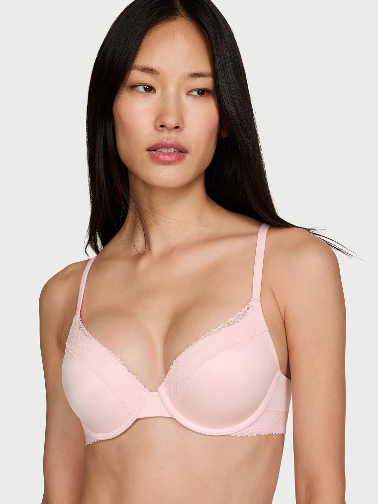 Идеальная форма (Perfect Shape): бюстгальтер пуш-ап (Push-Up Bra) с отделкой кружевом (Lace-Trim)