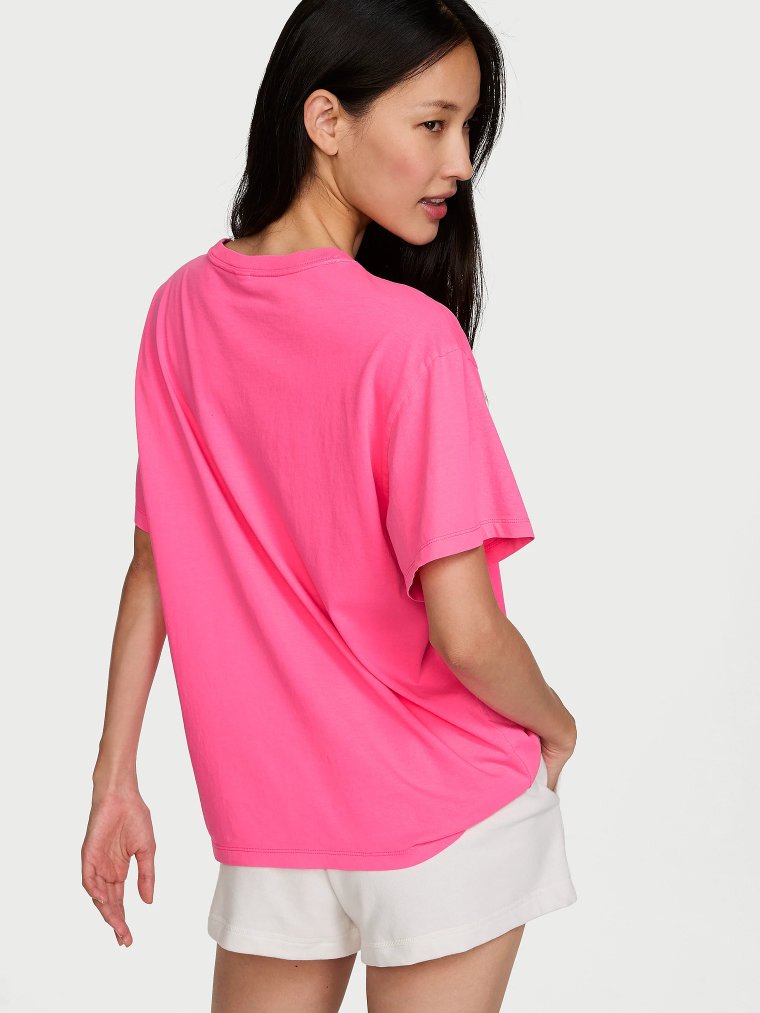 Футболка свободного кроя (oversized) из 100% хлопка
