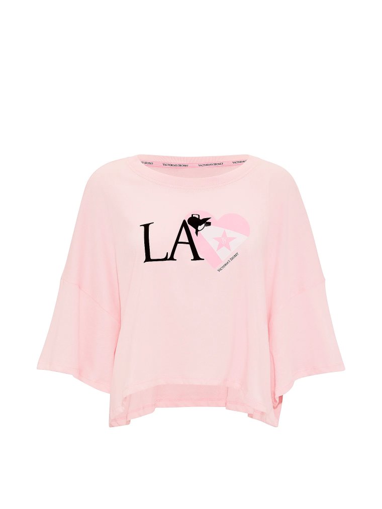 Футболка (Crop Tee) из 100% хлопка свободного кроя (Oversized), укороченная (Crop)