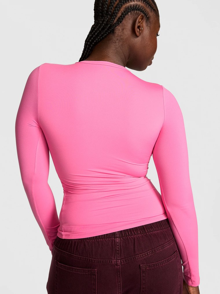 PINK Base Stretch™ Футболка с длинным рукавом (Long-Sleeve Tee)