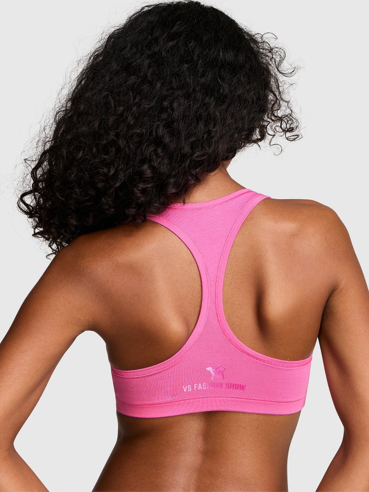 Хлопковая брафлетка (bralette) без подкладки с перекрещённой спинкой (racerback)