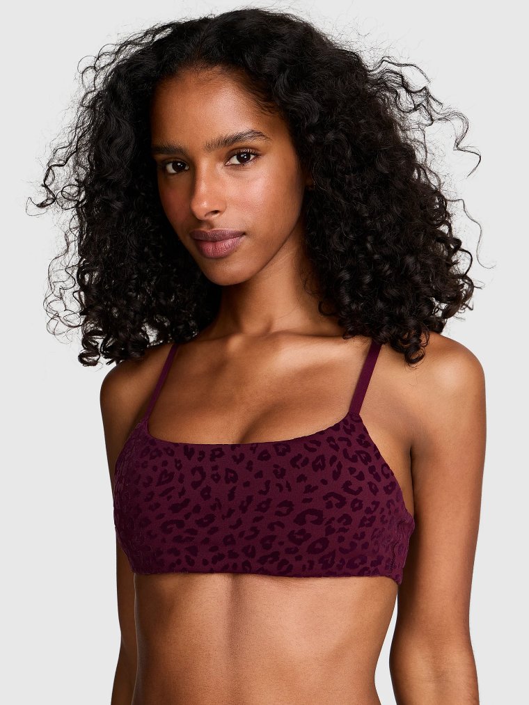 PINK Relay™ Square-Neck Sports Bra
