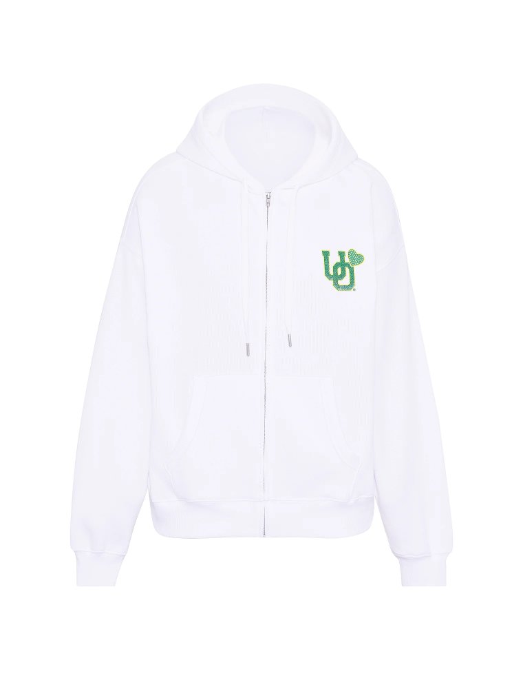 Худи (Hoodie) Campus Fleece™ (Флис Кампус) с декором (Bling) на молнии (Full-Zip)
