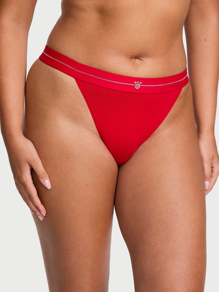 Бикини-трусы (Shine Logo Cotton 90s Bikini Panty)