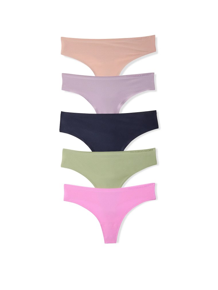 5 шт. в упаковке Body by Victoria Flex, тонги (Thong) средней посадки (Mid-Rise)