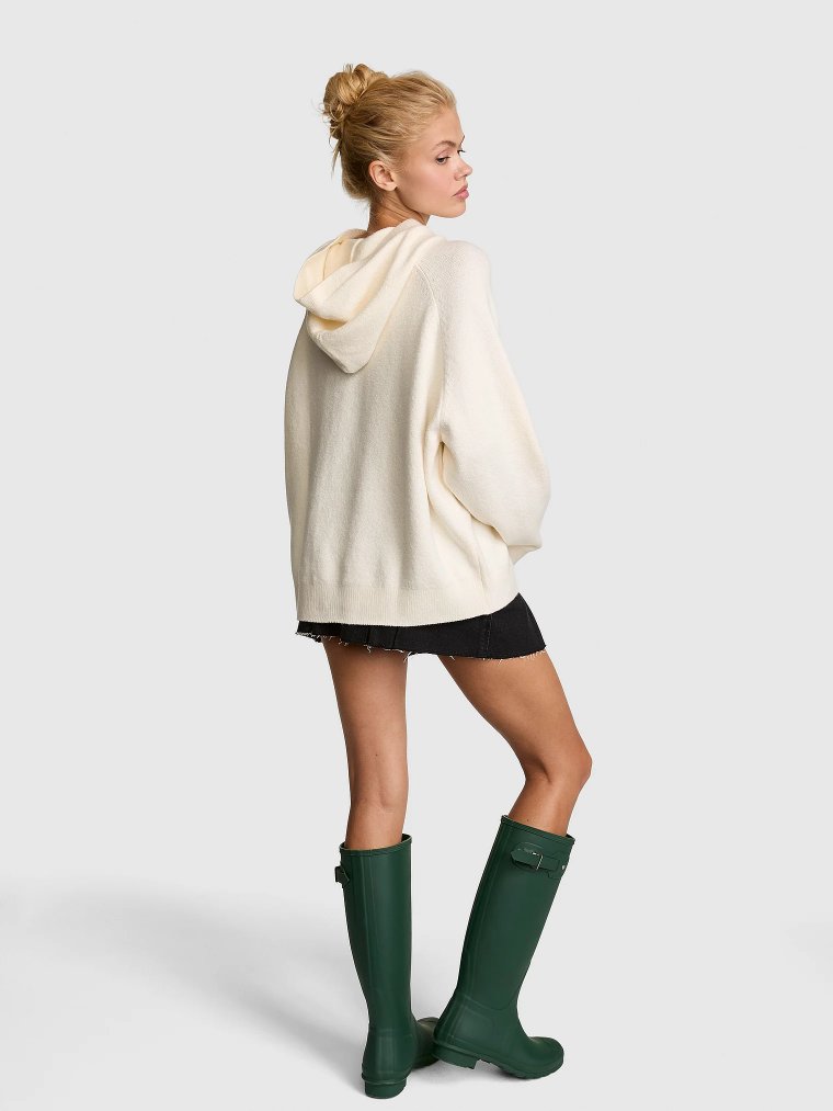 Толстовка-худи (Hoodie) из трикотажа свободного кроя (Oversized Knit)