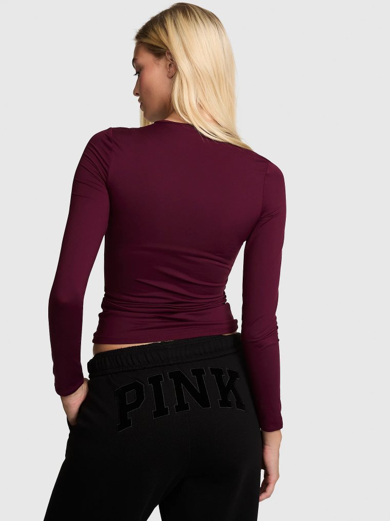 PINK Base Stretch™ Футболка с длинным рукавом (Long-Sleeve Tee)