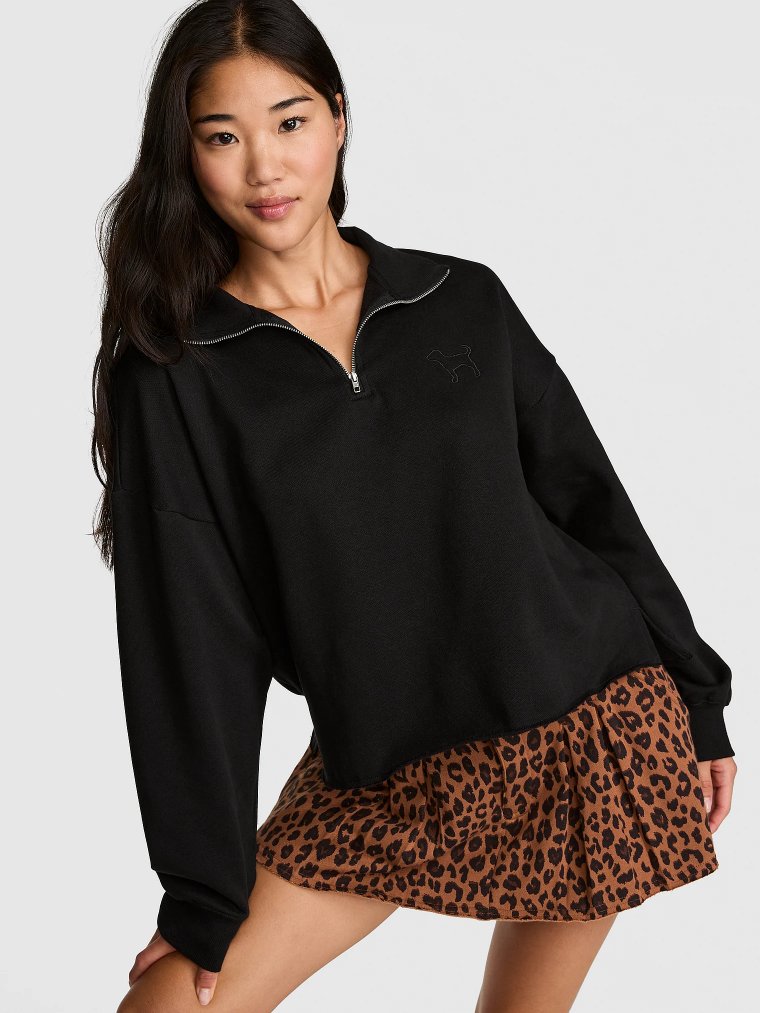 Campus Fleece™ толстовка прямого кроя с ¼-молнией