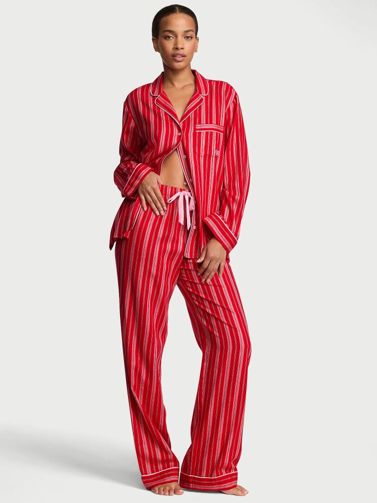Пижама из фланели (Flannel), длинная, комплект