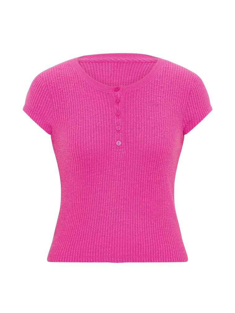 Футболка-хенли с вафельной вязкой (Waffle Knit Henley Tee)