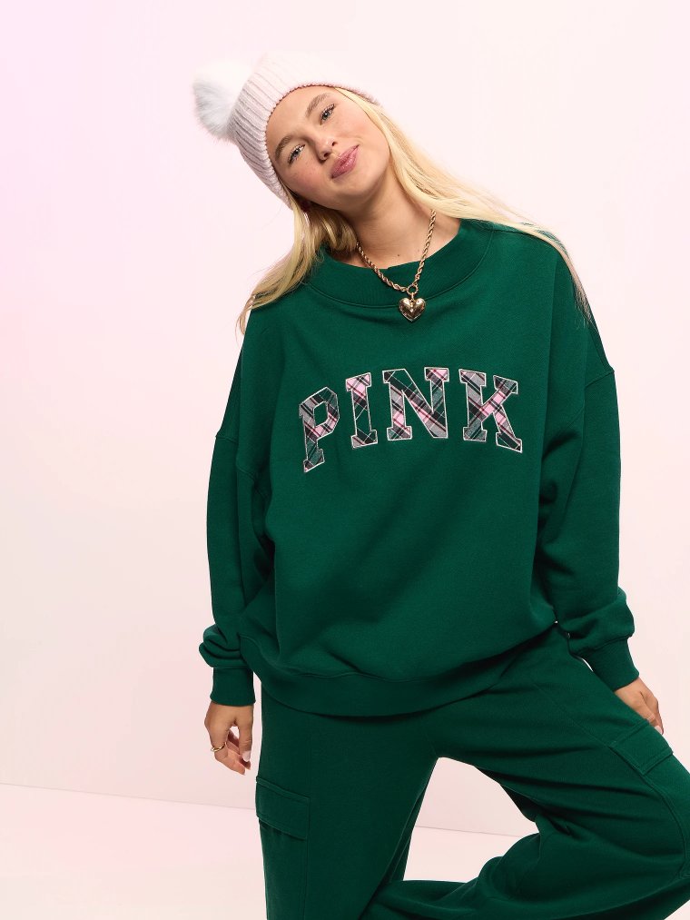 Campus Fleece™ Свитшот свободного кроя с воротом-стойкой