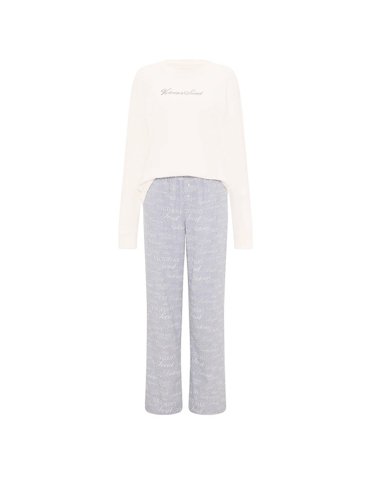 CozyFlannel™ Long Tee-Jama & Scrunchie Set