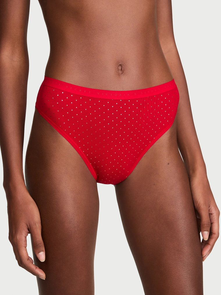 Stretch Cotton High-Leg Brief Panty