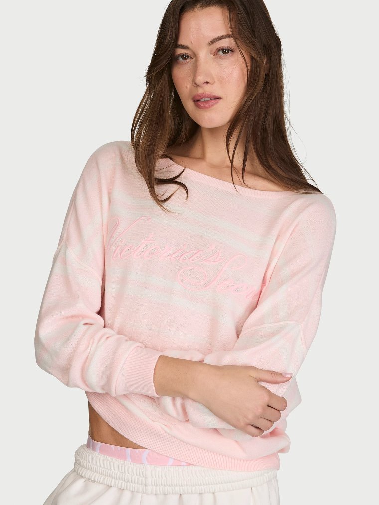 Роскошный трикотажный свитер с вырезом-лодочкой (Luxe Knit Boatneck Sweater)