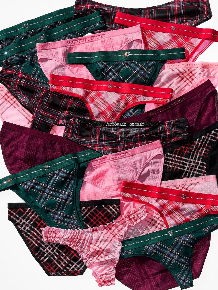 Сияющие трусики-стринги из хлопка с логотипом (Shine Logo Cotton Thong Panty)