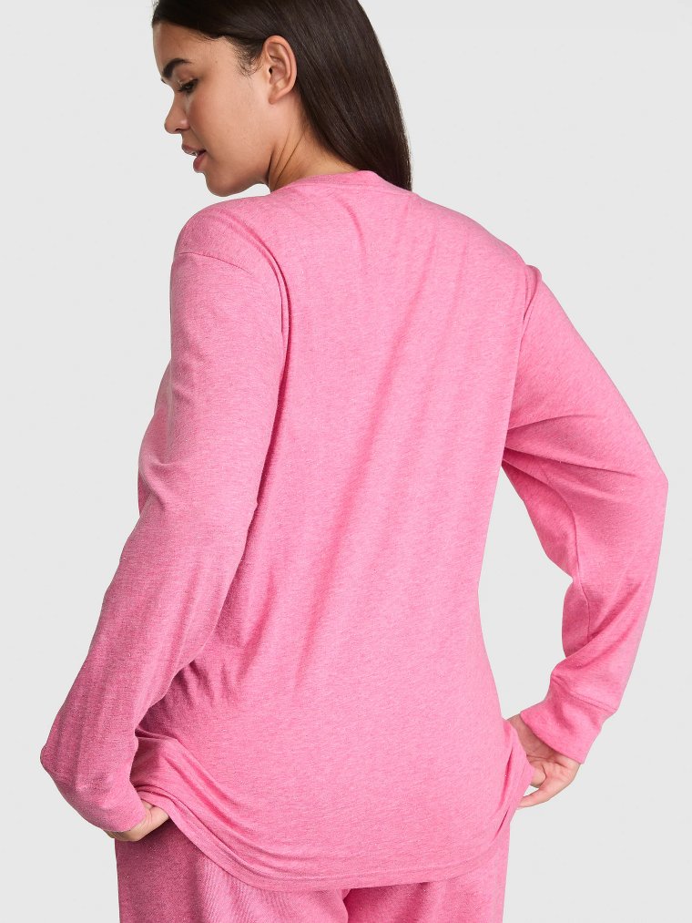 Campus Cotton Bling Long-Sleeve Tee