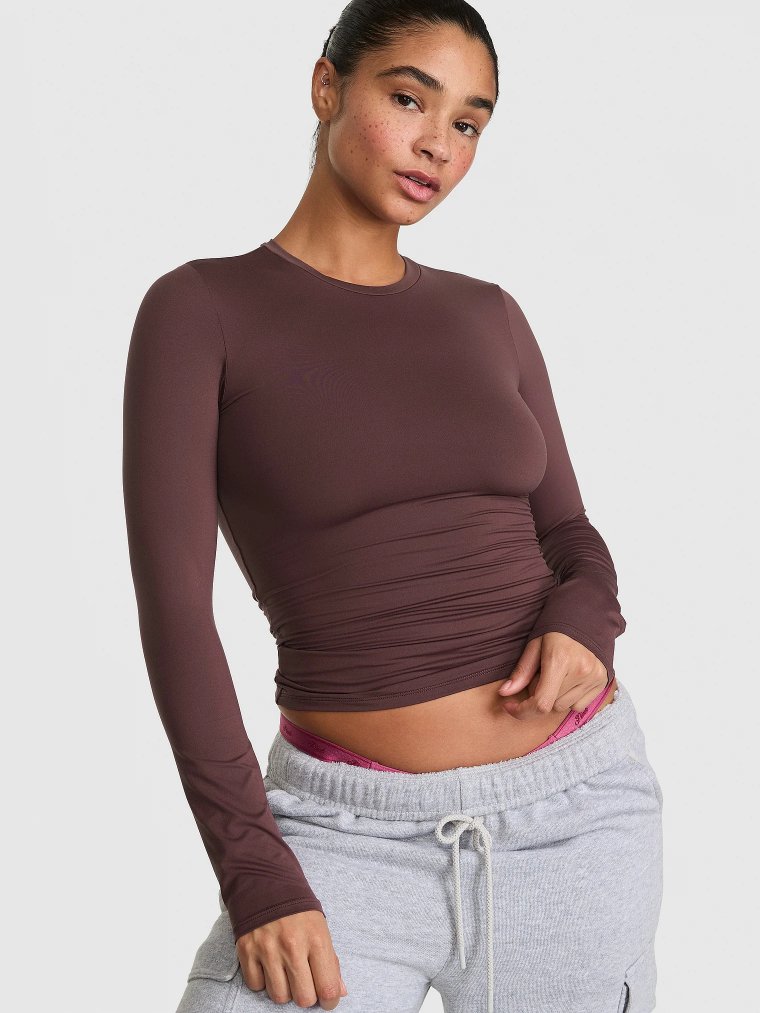 PINK Base Stretch™ Футболка с длинным рукавом (Long-Sleeve Tee)