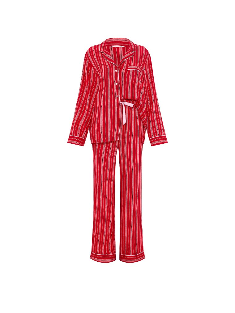 Пижама из фланели (Flannel), длинная, комплект