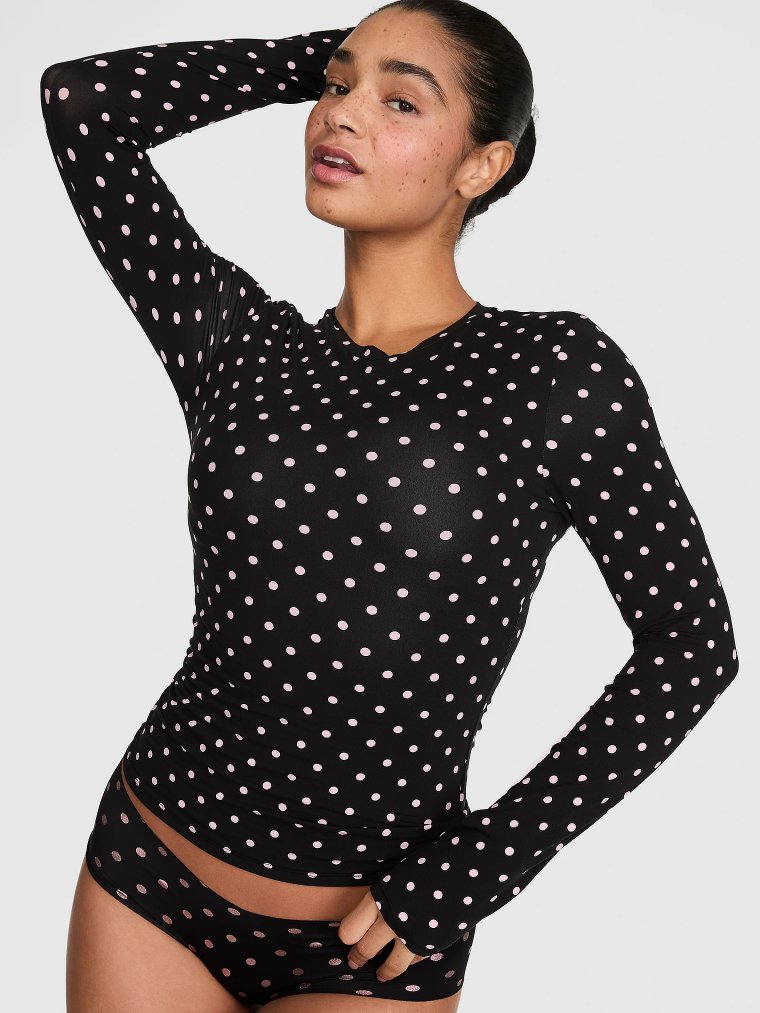 PINK Base Stretch™ Футболка с длинным рукавом (Long-Sleeve Tee)