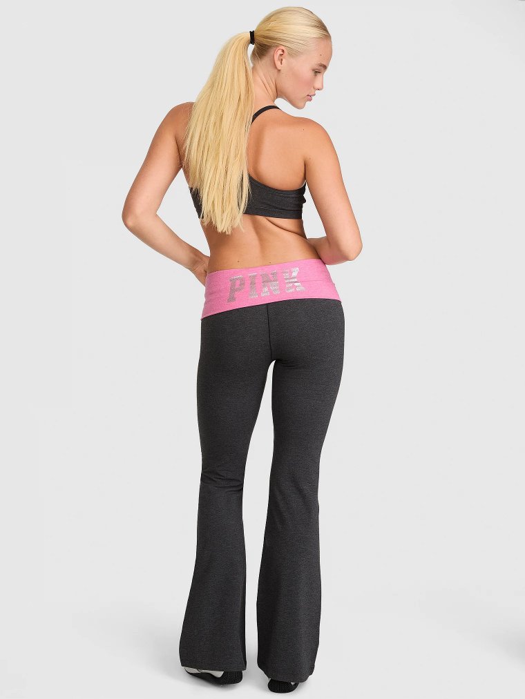 All-Day Cotton™ Foldover Flare Leggings