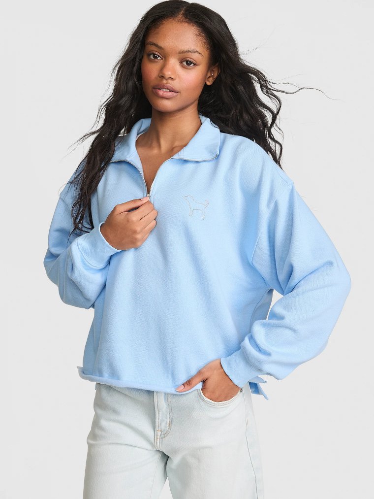 Campus Fleece™ толстовка прямого кроя с ¼-молнией