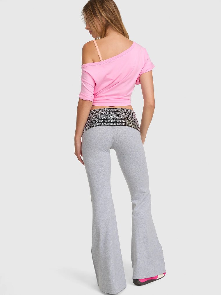 All-Day Cotton™ суперклёш (Super Flare) Леггинсы с отворотом (Foldover)
