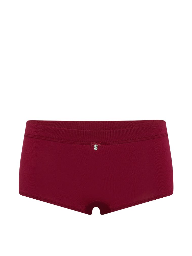 Logo Cotton Bow Charm Boyshort Panty