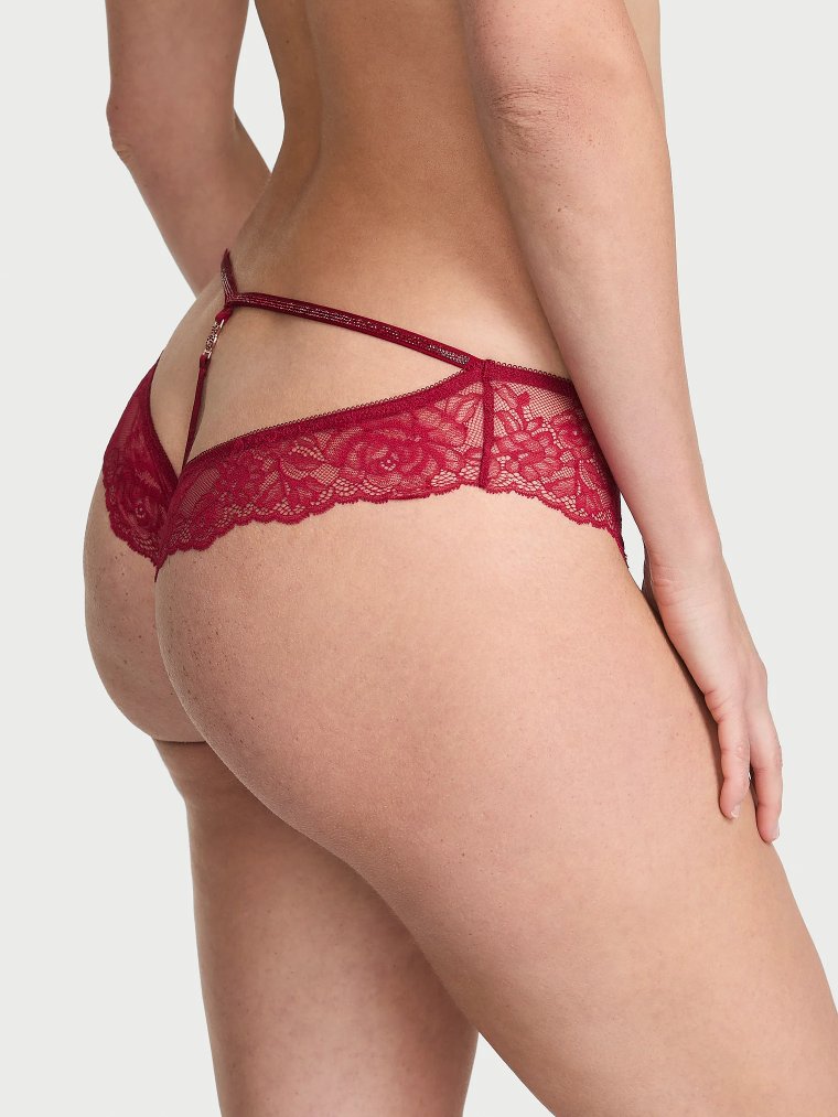 Rose Lace Shine Low-Back Cheeky Panty
