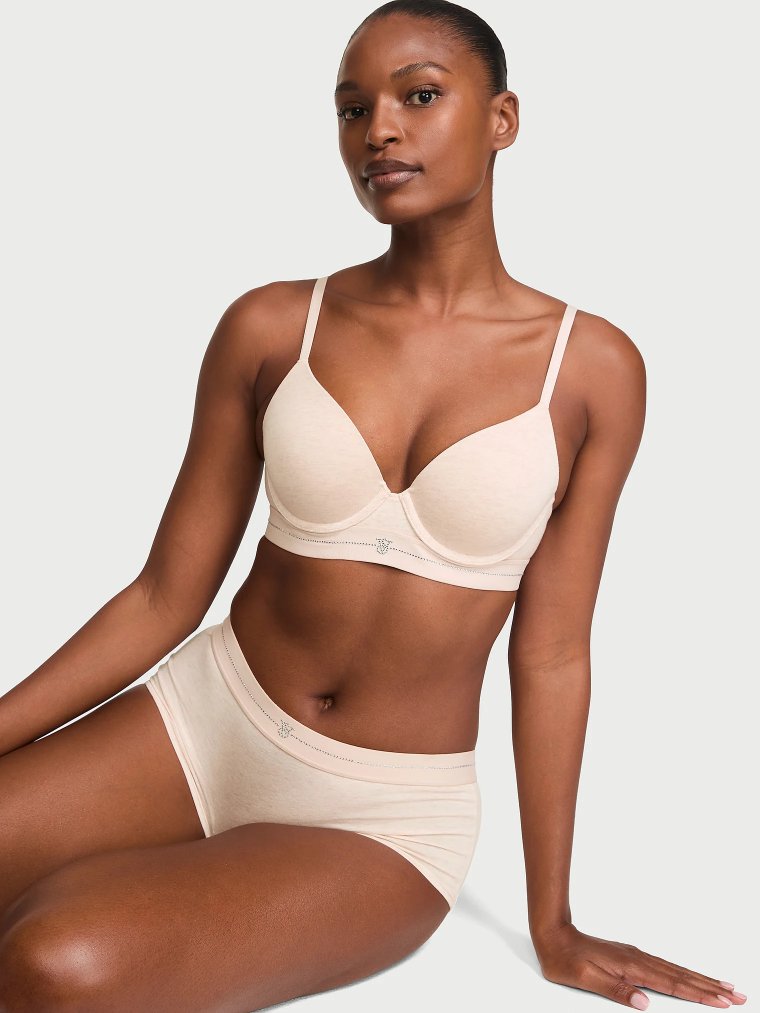 Бюстгальтер из хлопка (Cotton) с эффектом подъёма (Push-Up) Perfect Shape Signature Shine