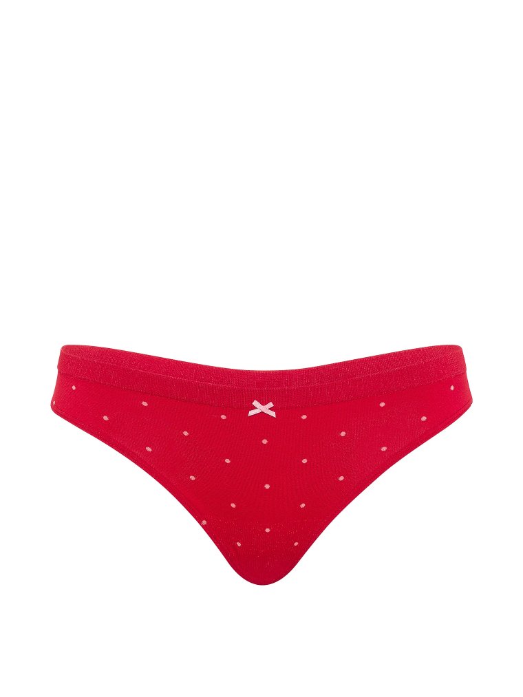 Seamless Polka Dot Thong Panty