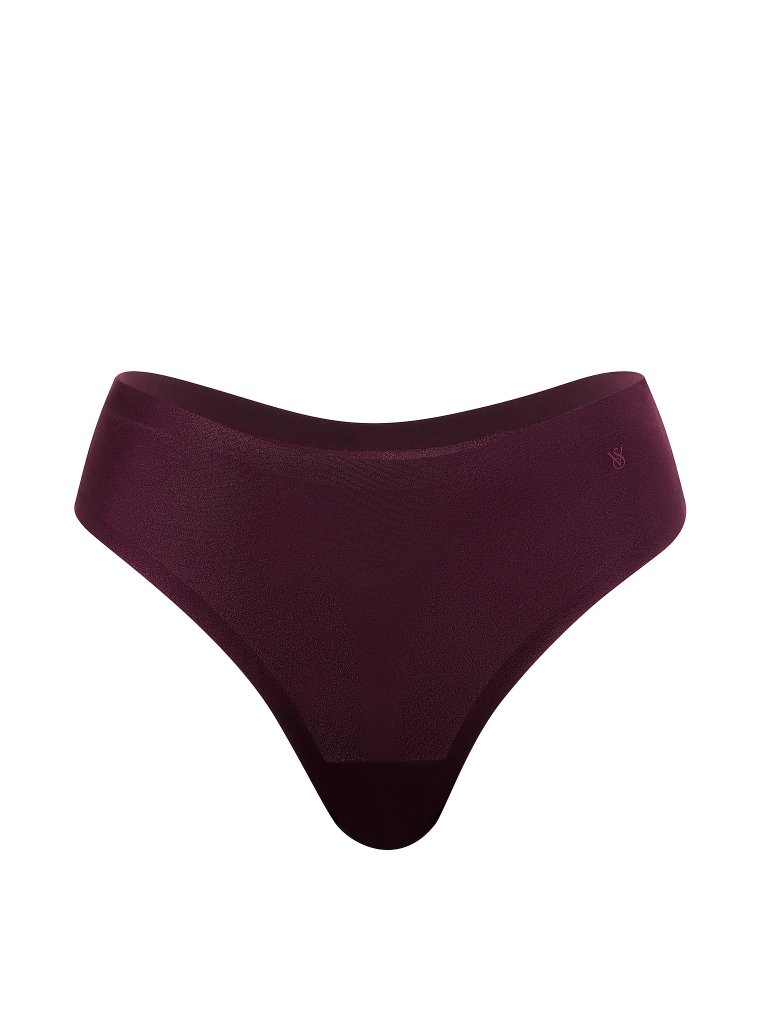 Невидимые (No-Show) глянцевые (High-Shine) трусики-стринги (Thong Panty) со средней посадкой (Mid-Rise)