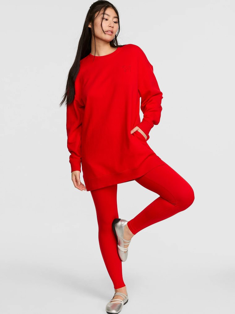 Campus Fleece™ Кофта с круглым вырезом увеличенной длины