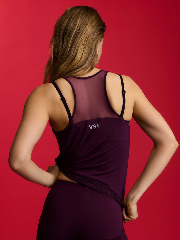 VSX Майка из струящегося трикотажа (Drapey Knit) с боковым разрезом