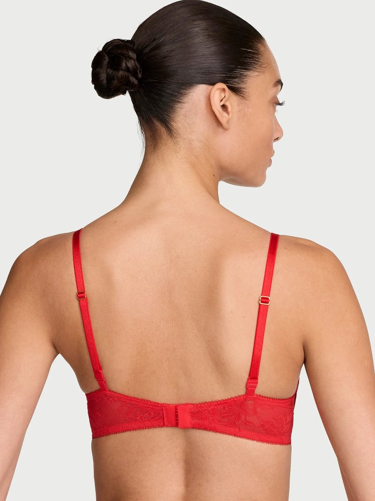 Bombshell Add-2-Cups розовый кружевной лифчик-пушап (Push-Up Bra)