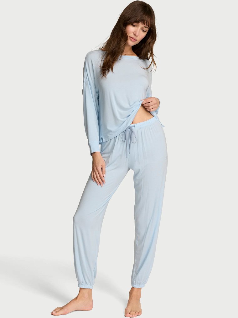 SoSoft Modal™ Пижамный Комплект с Джоггерами (Jogger, спортивные штаны) Длинная