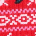Яркий вермильоновый «фэйр-айл» с бархатной отделкой (Bright Vermillion Fairisle Velvet Trim)