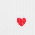 Принт с вишнями и сердечками (White Cherry Heart Print)