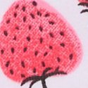 Оптический белый с принтом «Клубника» (Optic White Strawberry Print)
