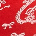 Яркий вермильоновый принт «дойли» (Bright Vermillion Doile Print)