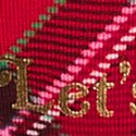 Bright Vermilion Plaid with Shine