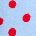 Periwinkle With Red Dots Print