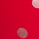 Bright Vermilion & Pink Dot Print